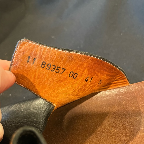 THINK! Black leather cork Mizzi slide sandals - Picture 4 of 6